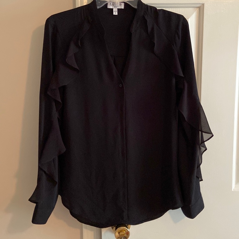 Express button down portofino slim fit blouse